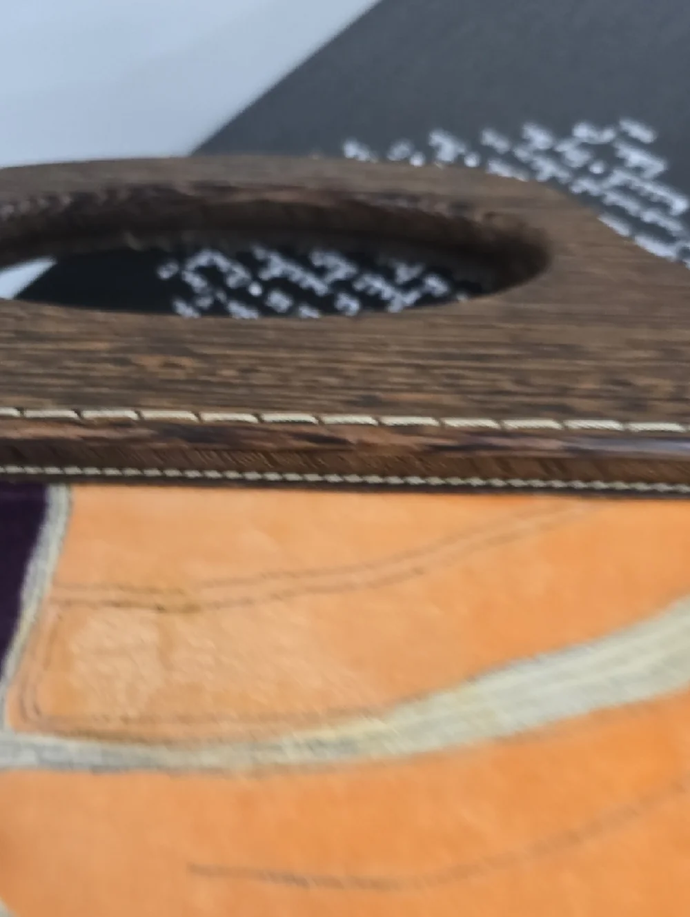 Miu Miu Rare 2023 Runway  Orange and Purple Velvet Tote with Wooden Handle - Picture 7 of 16